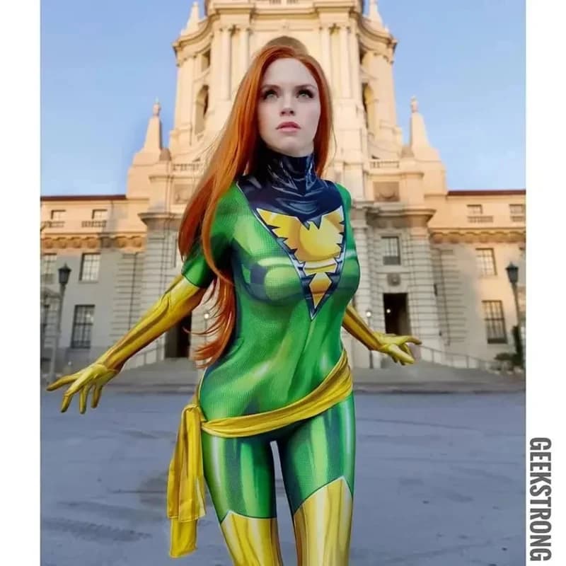 ♡ Costume di Halloween per Cosplay Anime X-Men Dark Phoenix Jean Grey, Tuta Zentai Rogue, Kitty Pryde Shadowcat Storm, Nuovo Modello 2026