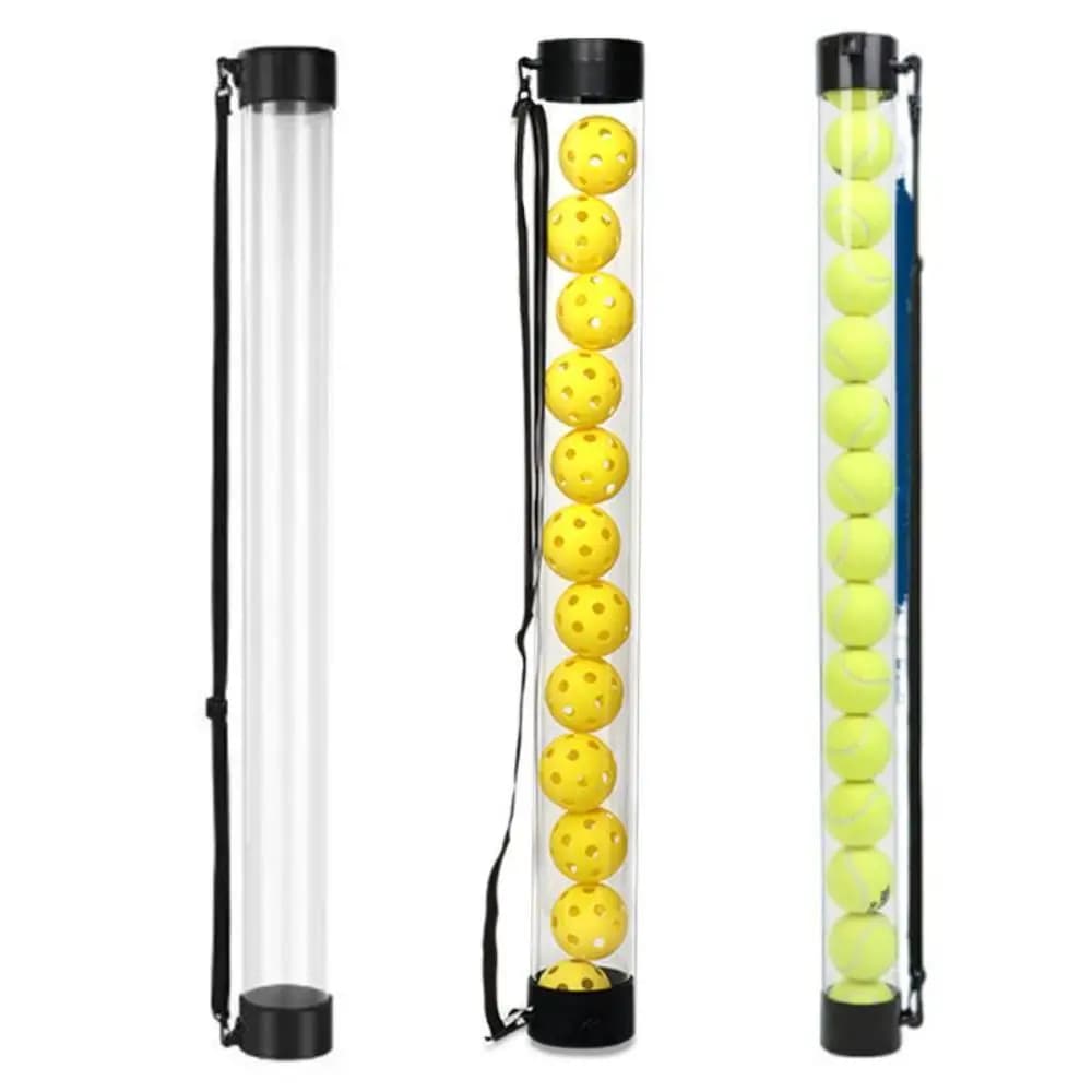With Adjustable Strap Pickleball Pickup Tube Versatile 12 Balls Storage Tennis Ball Picker Durable Pickleball Retriever Tube