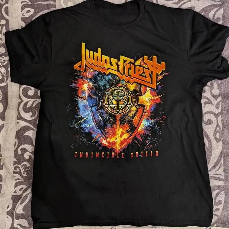 Judas Priest Band Invincible Shield Tour 2024 T Shirt Cotone S 5XL M359