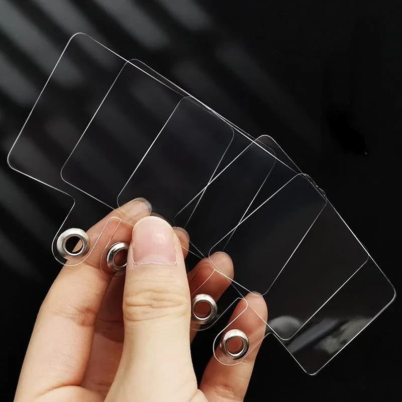 10 pz/lotto trasparente custodia per cellulare accessori guarnizione per cordino universale stile scheda per telefono cellulare tracolla clip ganci