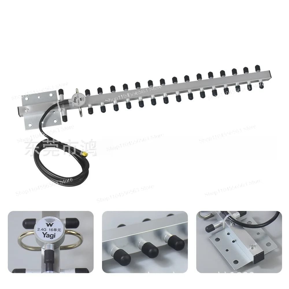 2.4GHz 25dBi Outdoor Yagi Antenna – High Gain Directional Booster for WiFi & Long‑Range Signals