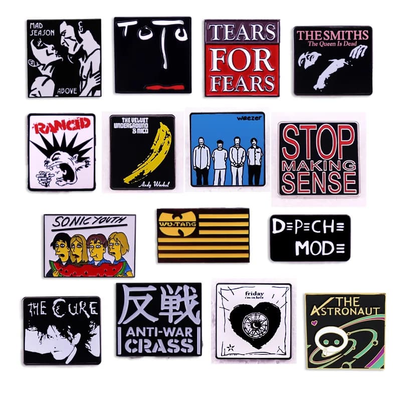 Spilla alla Moda per Fan di Band Pop Rock, Distintivo Classico per Cantanti Musicali, Gioielli da Collezione, Regalo, Accessori per Abbigliamento, Vendita all'Ingrosso