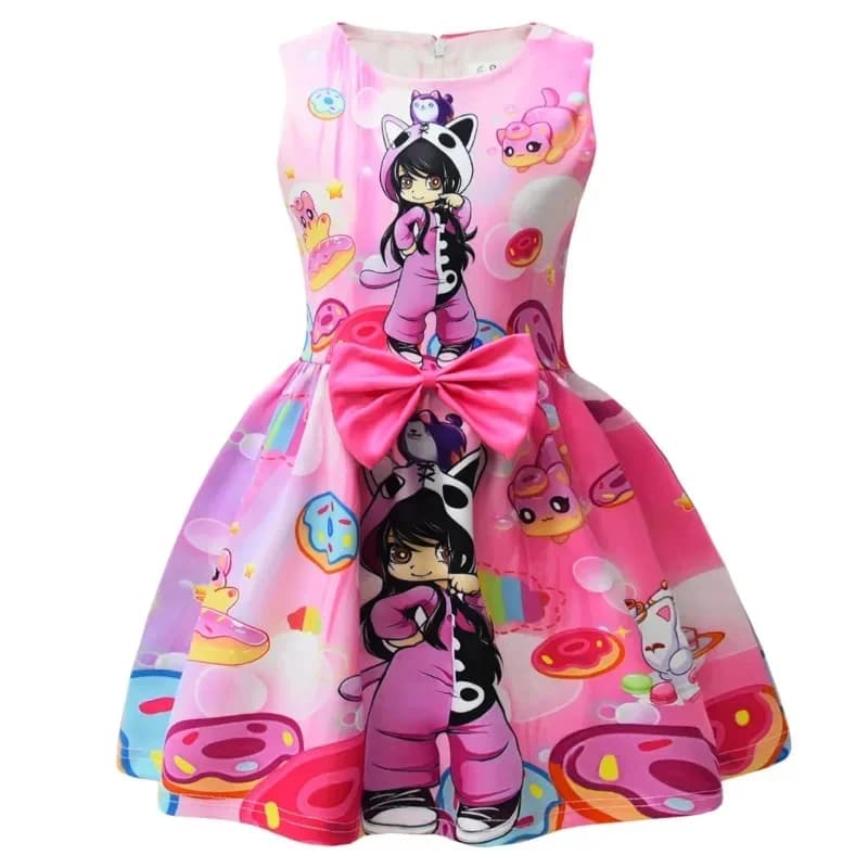 Premium Outfit Anime Game Aphmau printing Giselle cosplay princess dress s birthday Christmas party costume summer