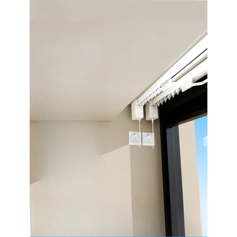 Electric curtain track, intelligent automatic voice control hidden silent motor