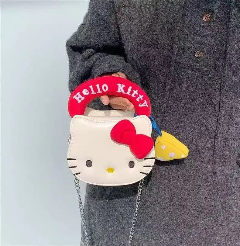 Borsa a Tracolla Sanrio Hello Kitty, Nuova Moda Giapponese, Borsa con Catena per Ragazze, Idea Regalo