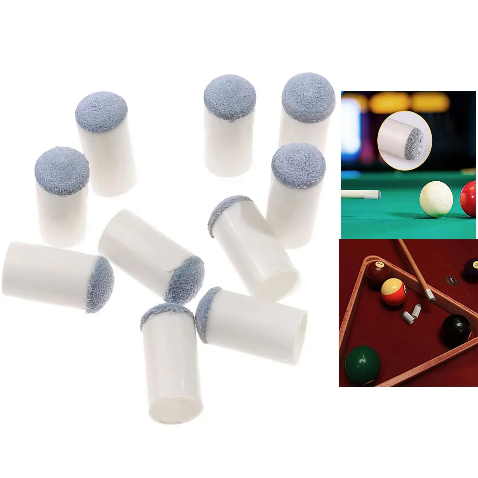 10PCS Plastica Stecca da biliardo Beccuccio Protezione per la testa Piscina Ricreativa Sostituzione Biliardo Snooker Accessori 9/10/12/13mm