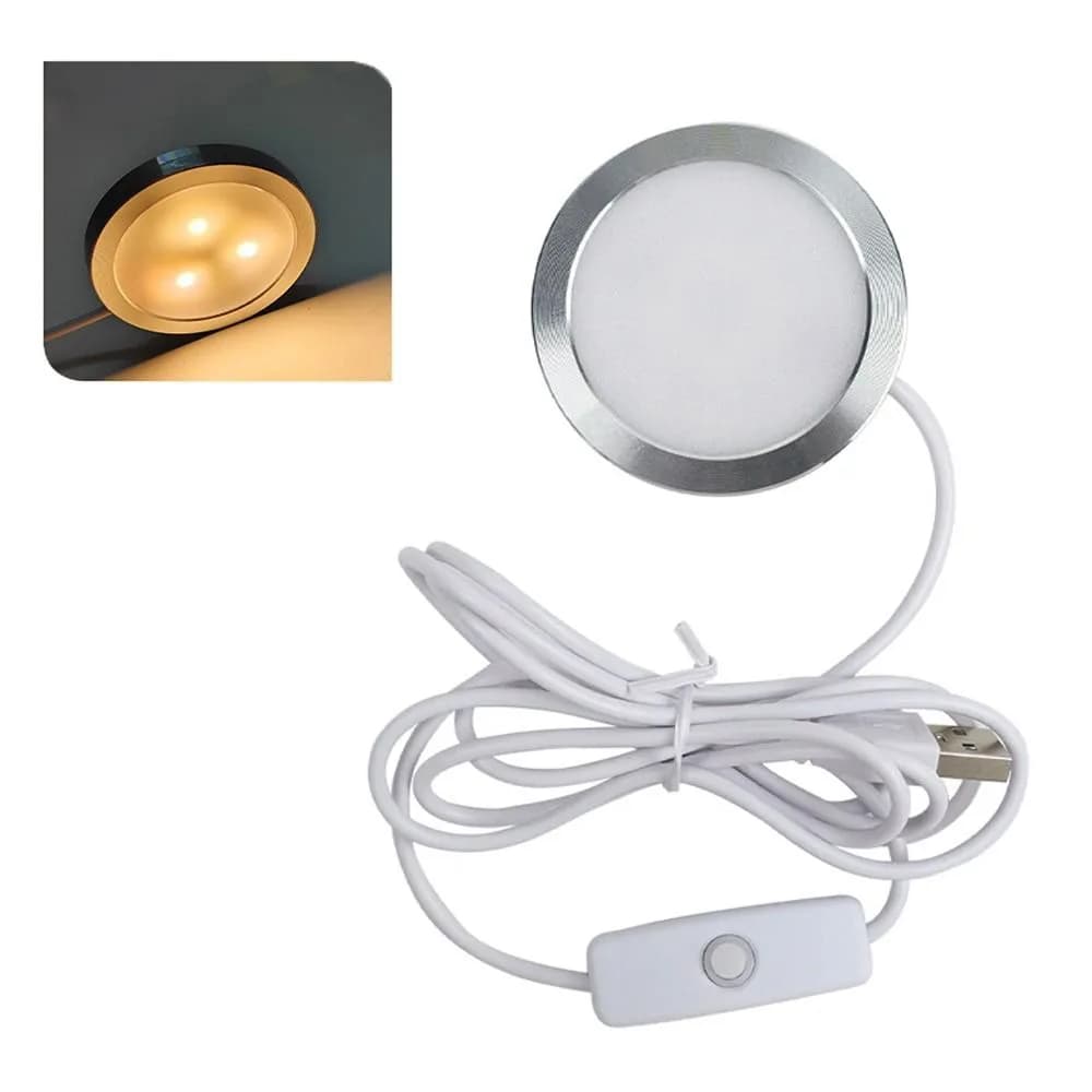 Lampada Circolare USB RGB Regolabile, Kit Lampada LED 3D in Lega di Alluminio 5V, Luce Brillante a Risparmio Energetico