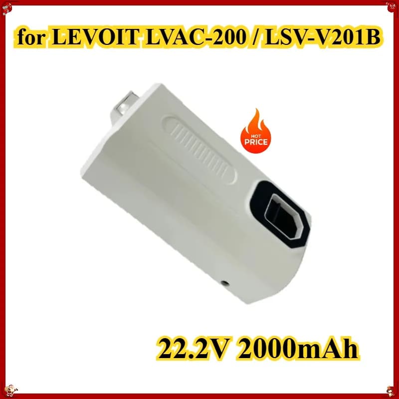 22.2V 2000mAh for LEVOIT LVAC-200 / LSV-V201B Cordless Vacuum Cleaner Replacement Battery