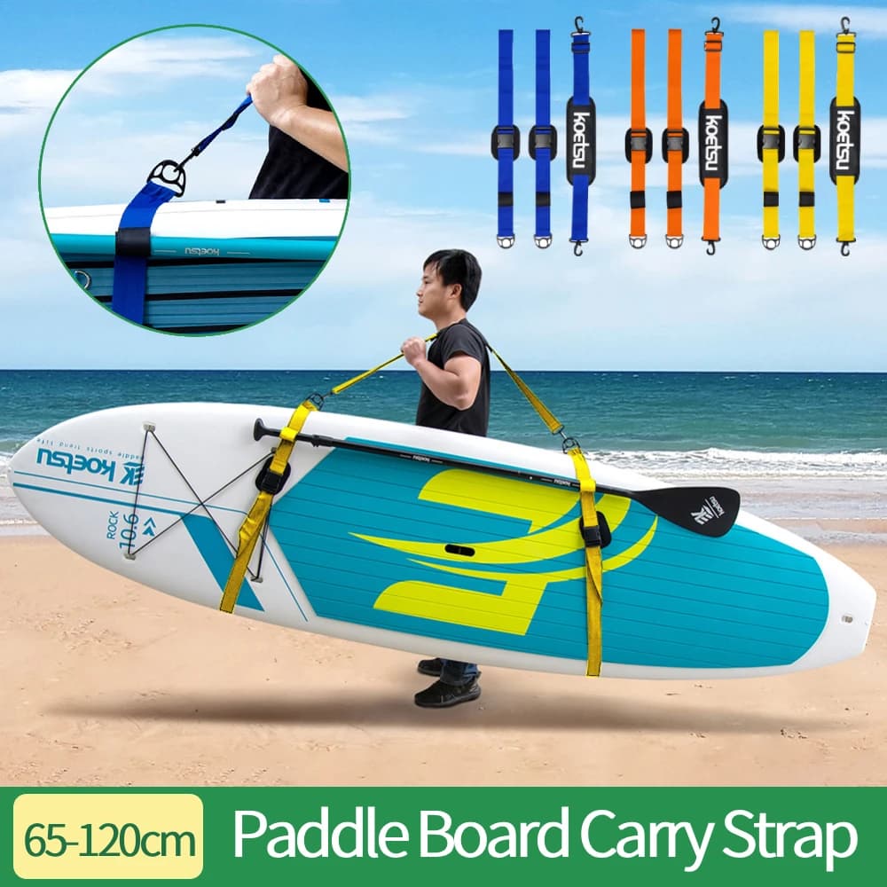 Tracolla Regolabile per Tavola da Surf, Cinghia Portatile per Paddleboard, Tavola da Surf, Pinne da Surf, Pagaia, Wakeboard, Kayak