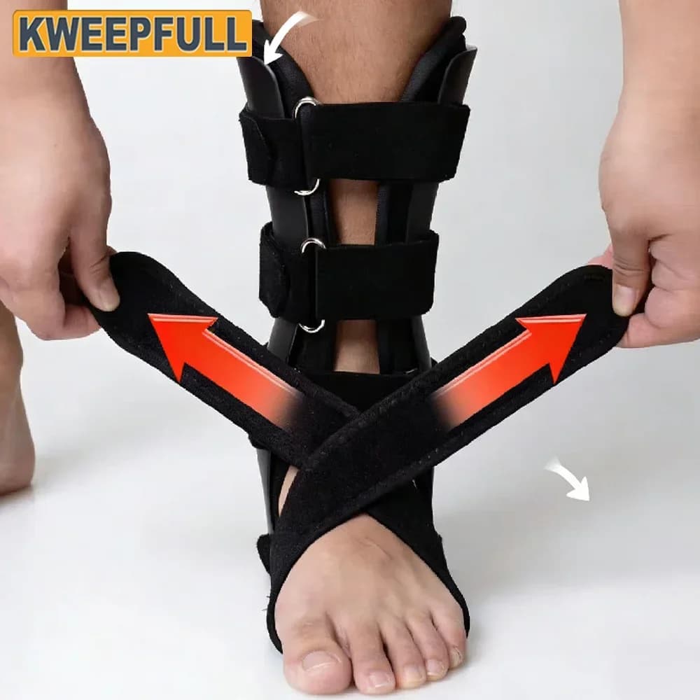 1PCS Men Women Sports Ankle Stabilizer, Lace Up Ankle Brace with Arch Support, Anti-sprain Ankle Wrap for Running, Basketball