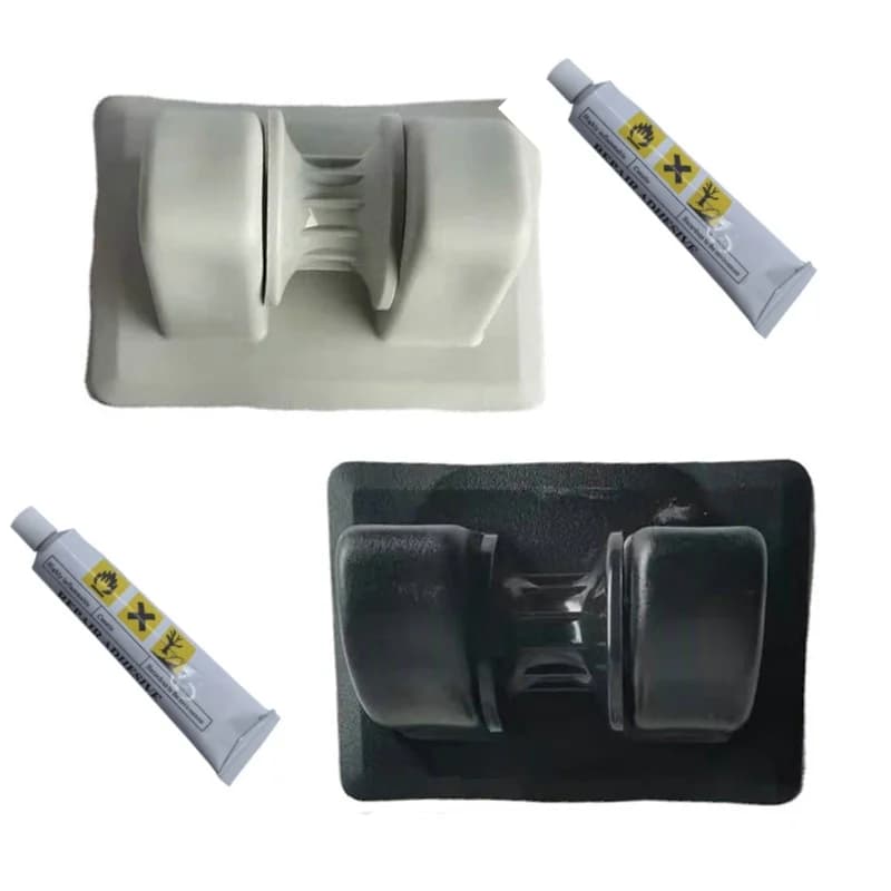 ISURE MARINE Ship Sedile di ancoraggio piccolo in plastica Nero/Bianco Accessori per navi da yacht adatti per kayak Barche d'assalto Barche da pesca