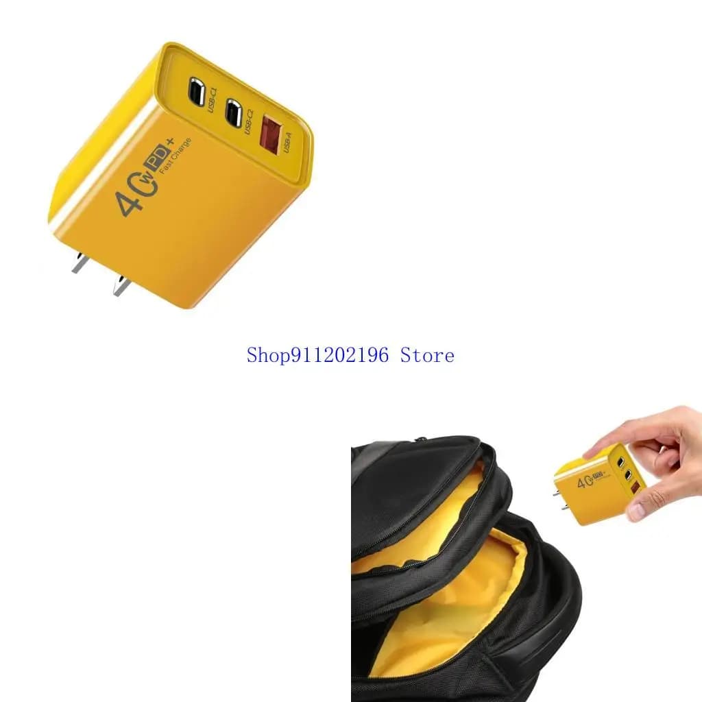 P82A USB 40W MUTI 3 Caricatore a parete Porta Carica rapida 3 Porta Adattatore ricarica rapida simultanea per smartphone