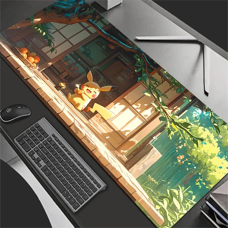 Mouse Mat Gamer Laptop Games Mouse Mat Keyboard Mat XXL Large P-Pokemons P-Pikachus Mouse Mat Mouse Mat Play Desk Mat