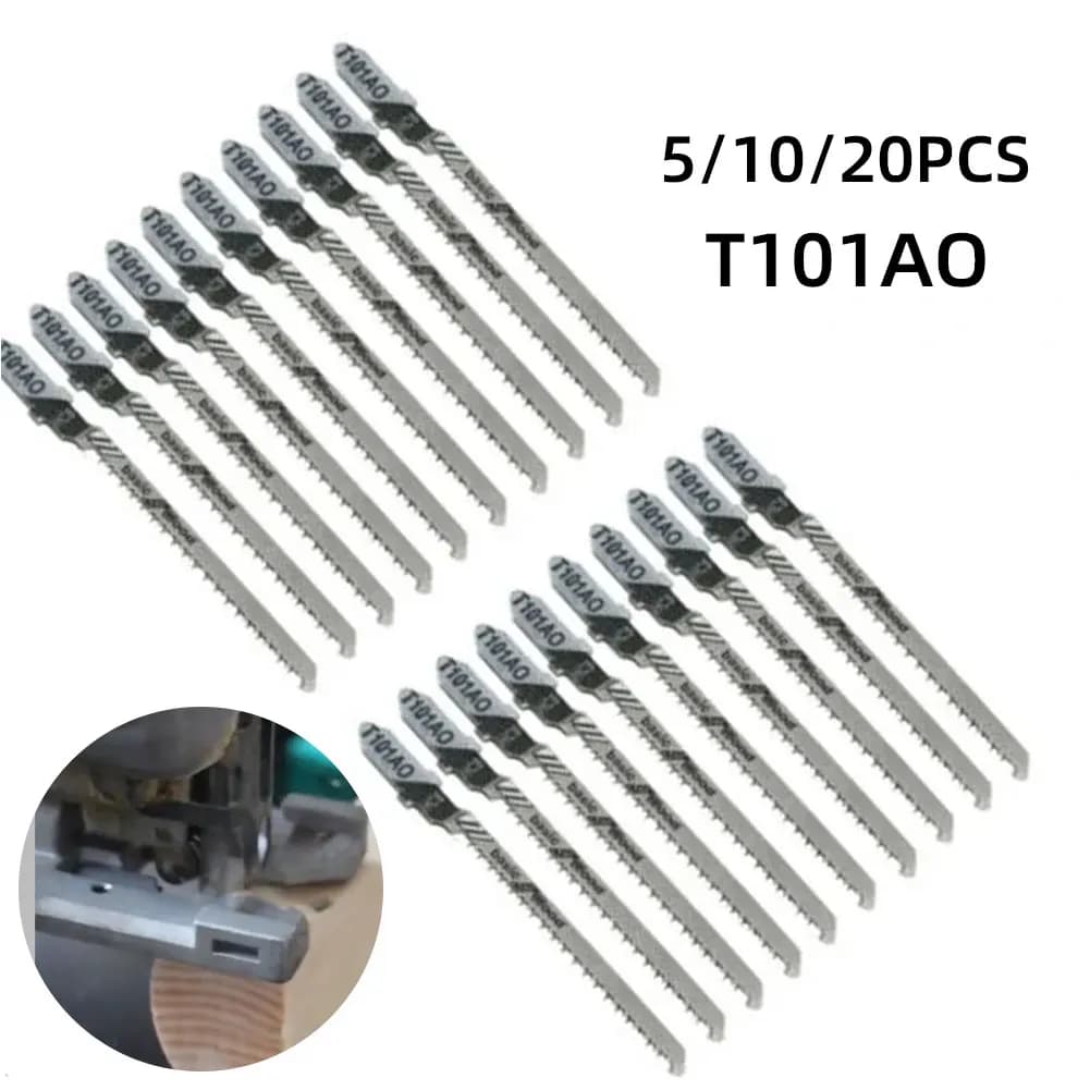 5/10PCS Set Jig Saw Blade Set T101AO 3" T-shank HCS Assorted Metal Steel Jigsaw Blade For Bosch Plastic Wood Cutting Tools