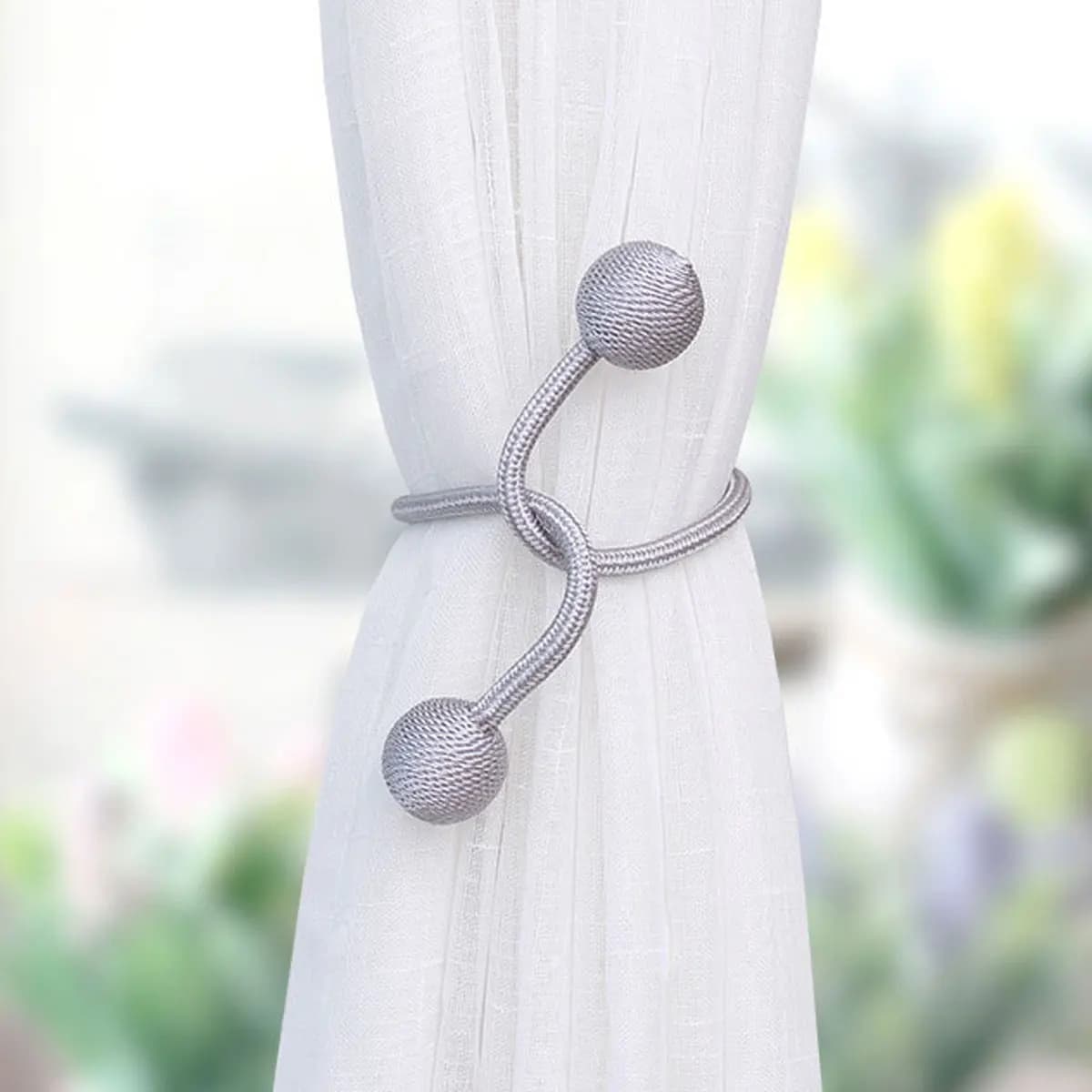 Corda per legare tende in peluche intrecciata di qualsiasi forma, resistente, 1/2 pezzi