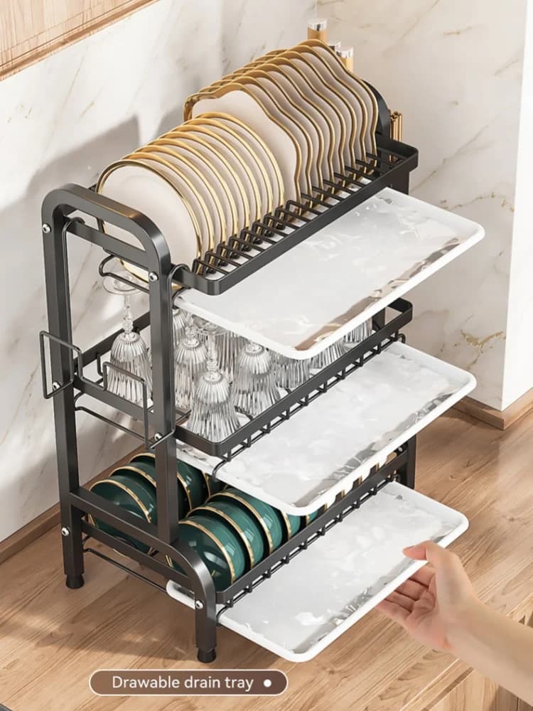 Kitchen rack Organizer for storing dishes Shelves Exhaust shelf Organization Knife racks Multifunctional accessories