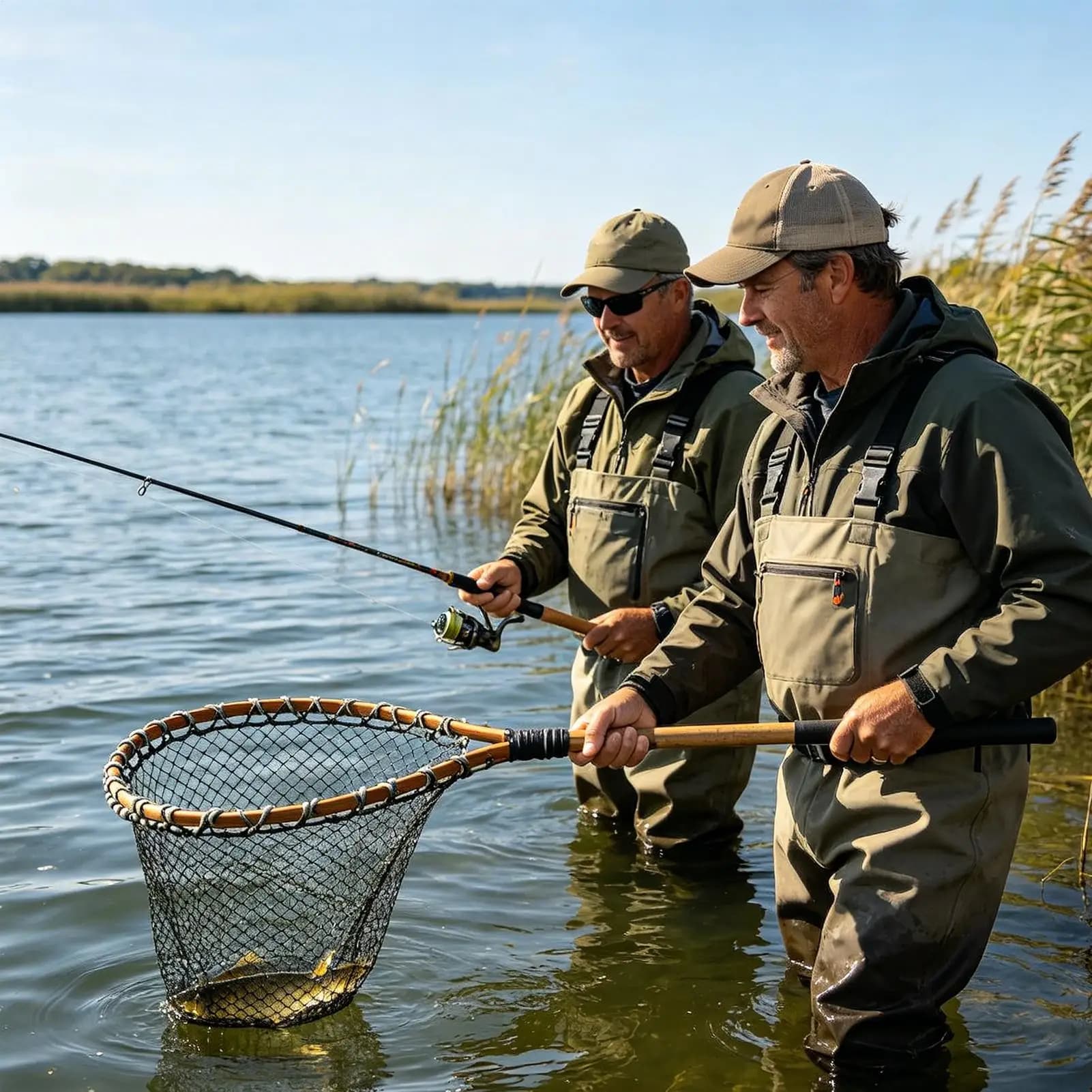 Rete da Pesca in Nylon ad Alta Resistenza per Laghetto, Acquario, Spiaggia, Barca, Trota, Kayak, Acqua Salata