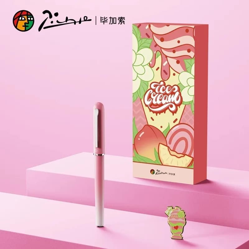 Penna con Perline Colorate Picasso 610, Penna Neutra per Studenti, Pratica di Scrittura, Firma Aziendale per Adulti, Penna Regalo