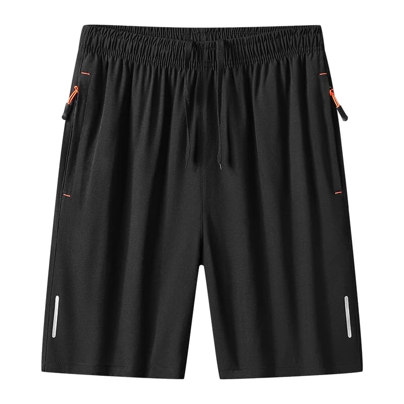 Men's Summer Shorts for Open Sports, Casual, Breathable, Fast Drying, Fashion, Ice Silk, Ginocchio Length