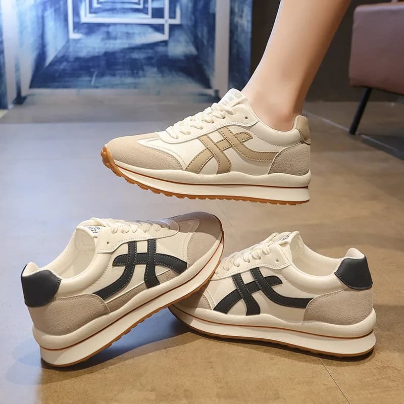 Scarpe basse da donna sportive versatili casual in mesh traspirante edizione aggiornata 2025 primavera estate comoda suola in gomma