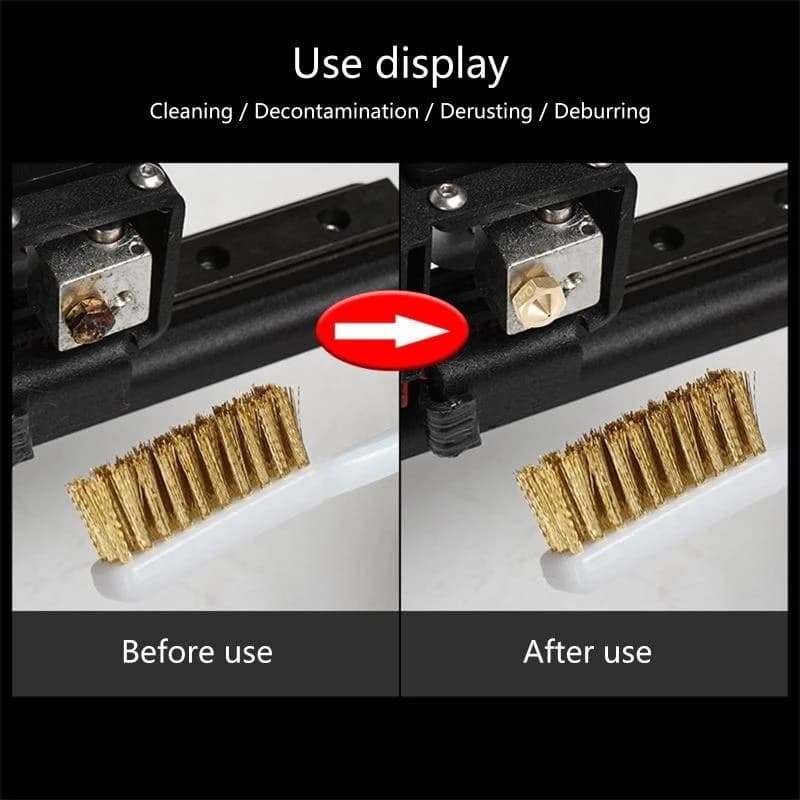 3D Printer Knit Pulitor Pins for Brass Brushes Set of 17 pieces with cleaning needles package of 0.15/0,25/0,35/0,4/0,5 mm