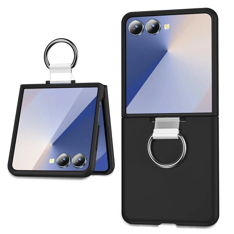 Anti-shock armor with support ring Phone case for Galaxy Z Flip 7 6 5 4 3 5G for Samsung Z Flip7 ZFlip7 flip6 Back cover