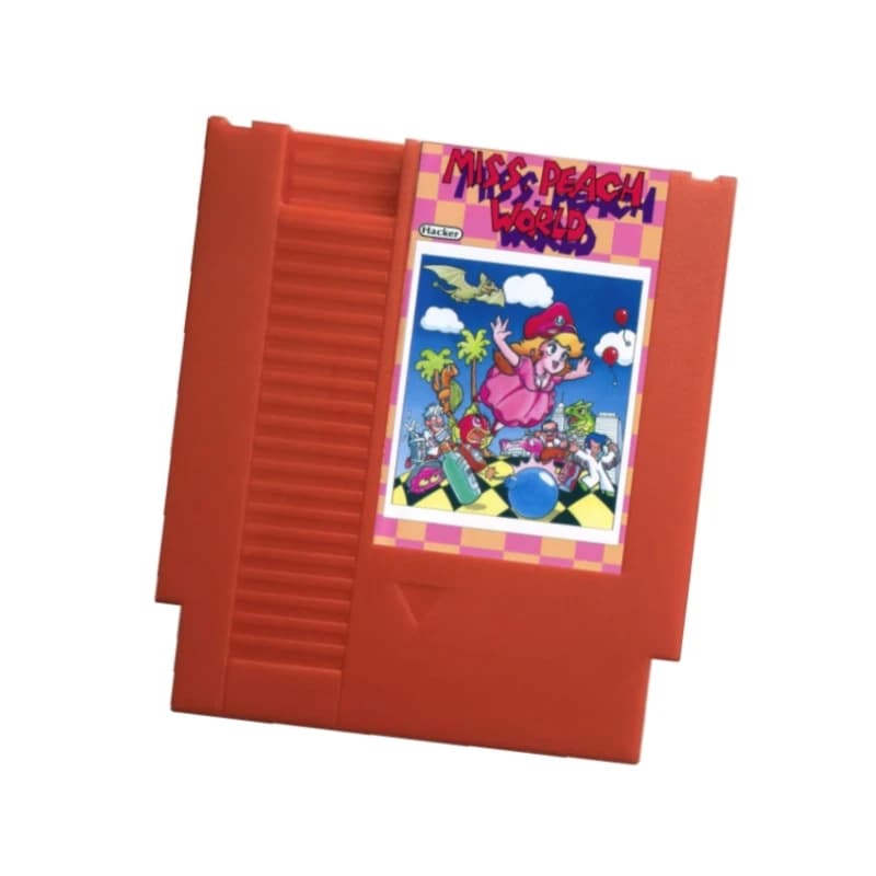 Cartuccia di gioco Miss Peach World per scheda per videogiochi FC / NES Console 60 pin / 72 pin