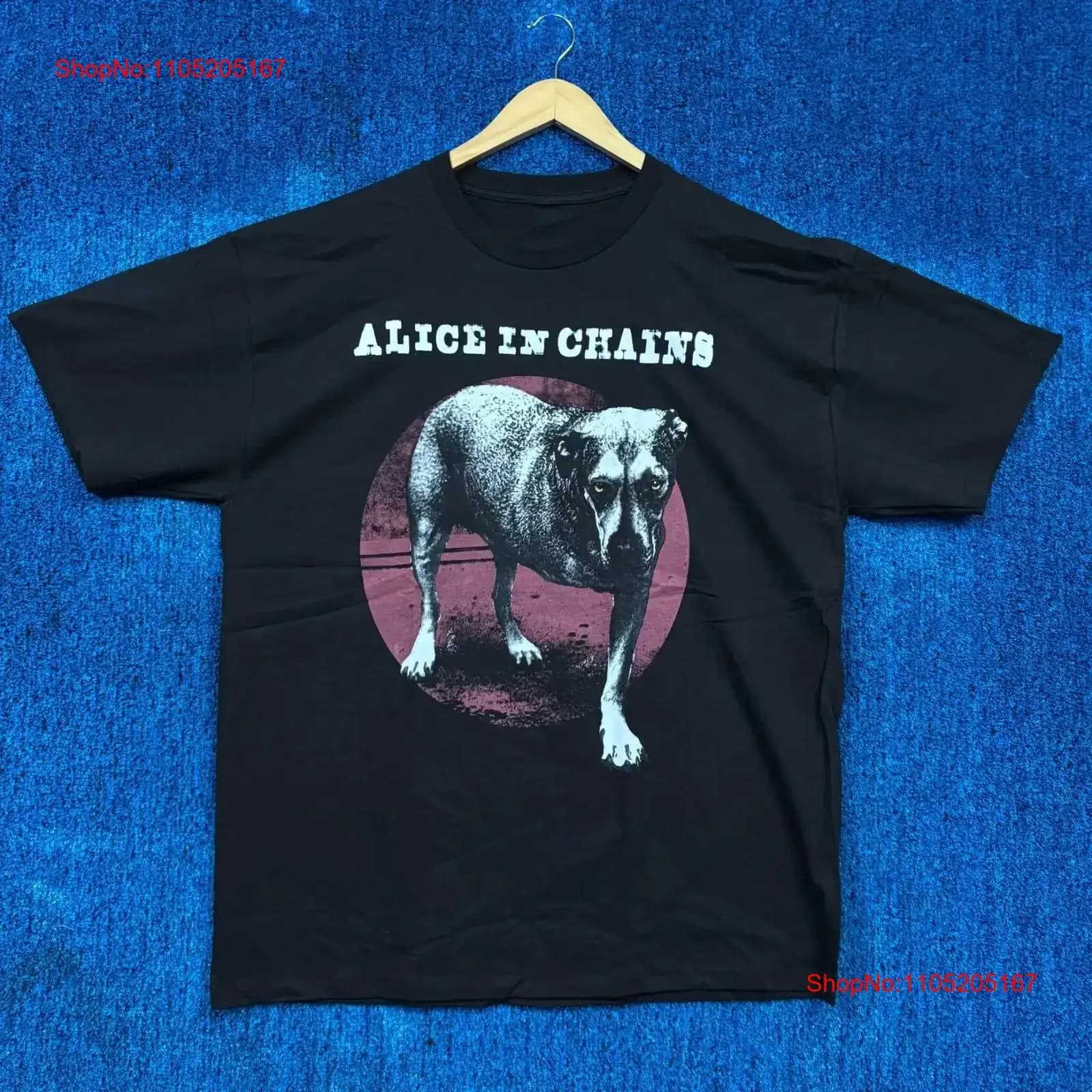 Alice In Chains Album auto titolo Treppiede Dog Grunge T Shirt XL vintage lavato allungato Abiti firmati casual Versatile
