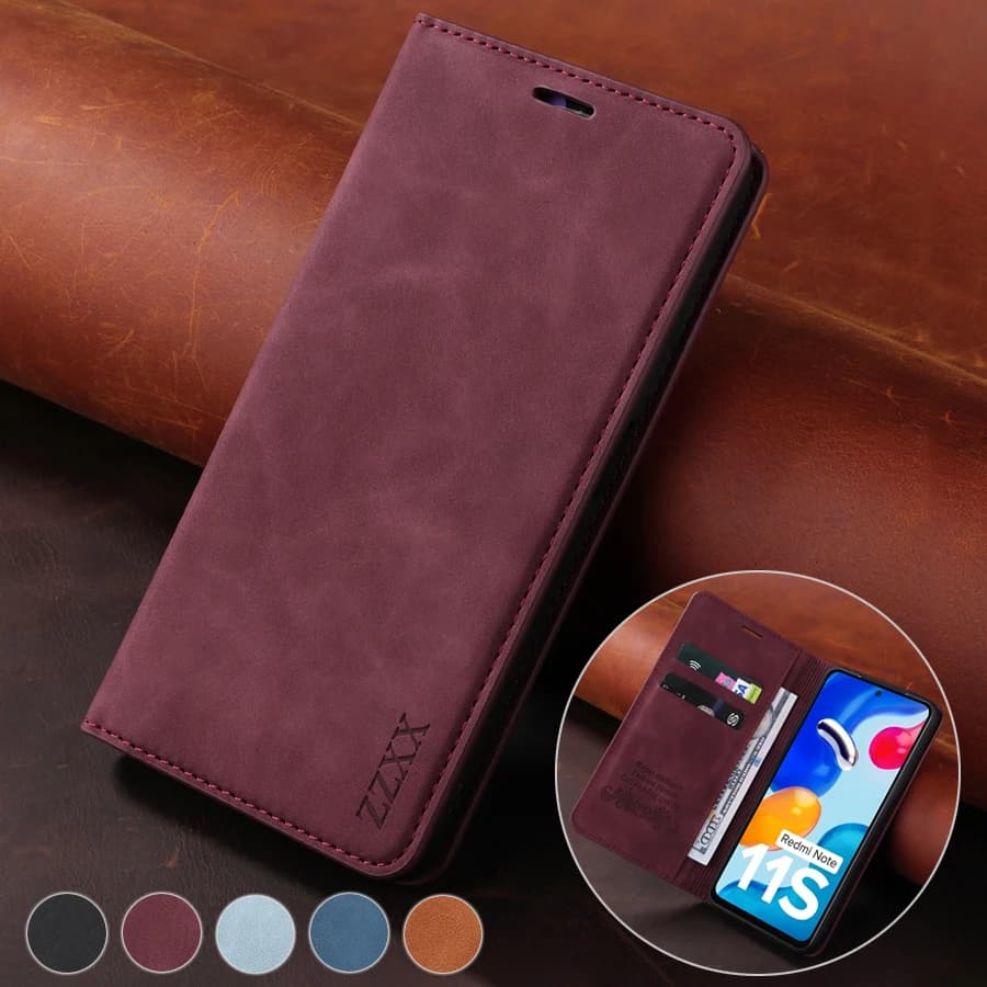 Custodia in pelle a portafoglio per Xiaomi Redmi 10 10C 9 9A 9C 9T Nota 11 11S 11 Pro 10 10S 9 8T 7 Pro Mi Poco F3 X3 NFC M4 Pro 11T
