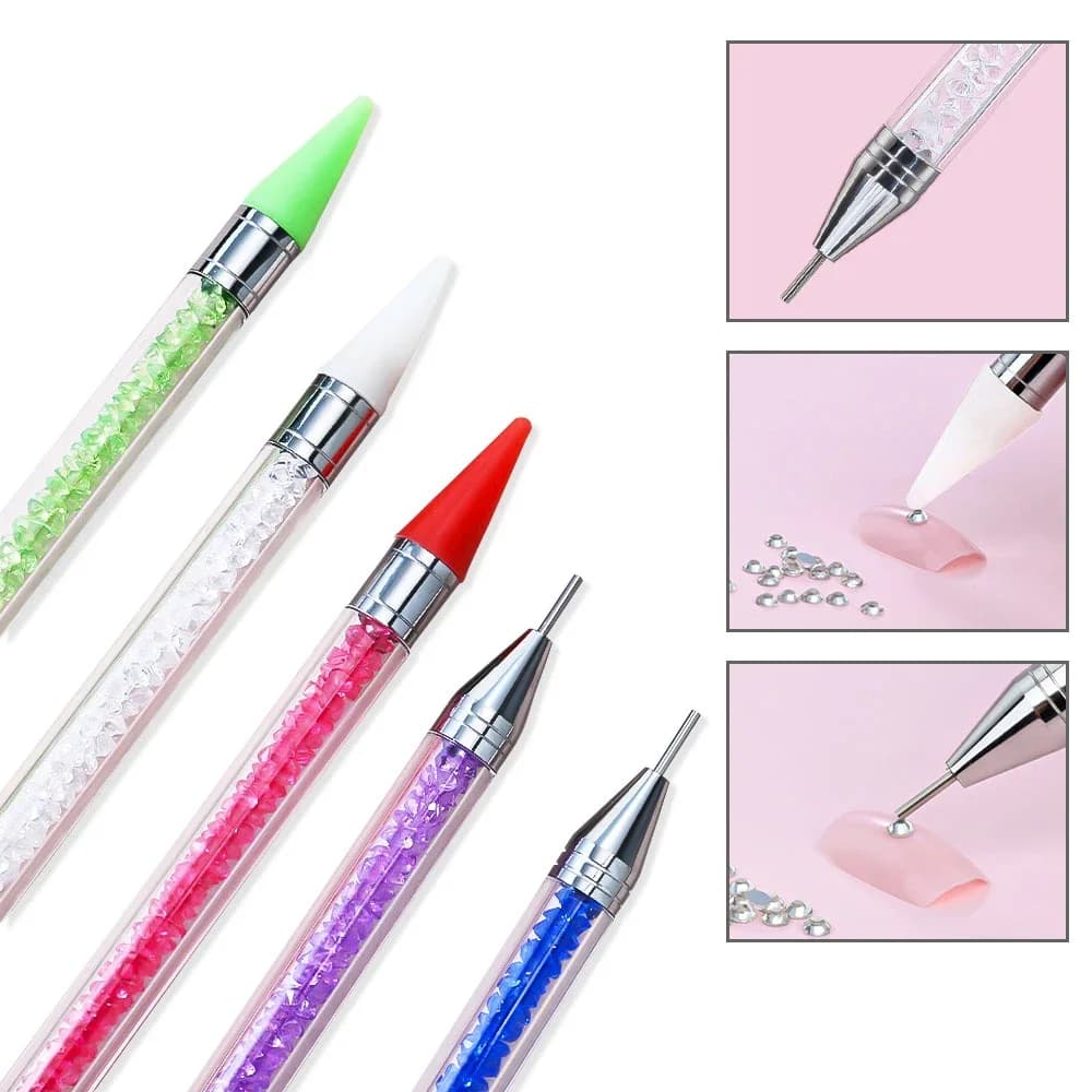 LINMANDA Tool for Application Double Toe Strass, Rhinestone Pen, Suitable for Home DIY