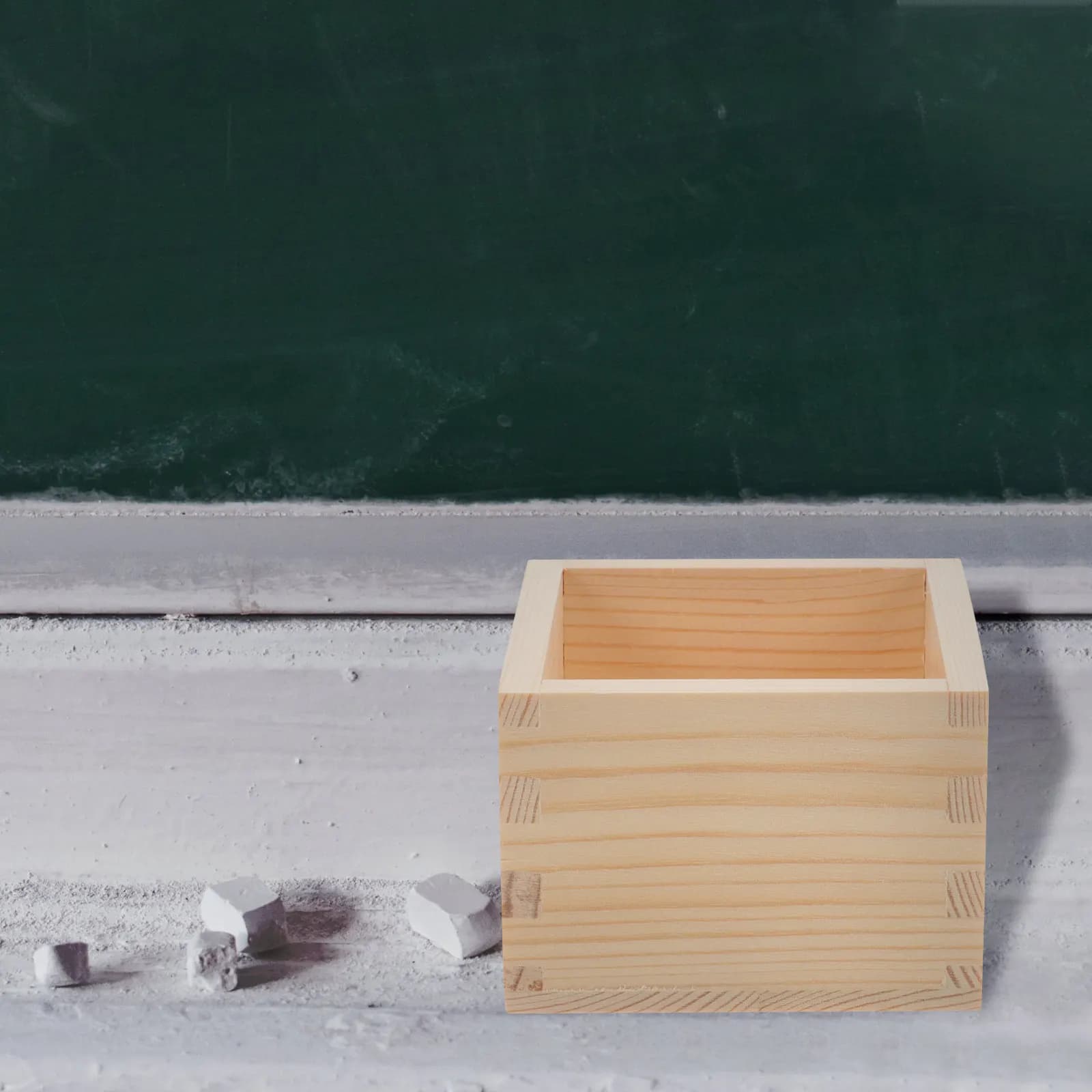 Wood Pencil Holder Chalk Organizer Pen Container Desk Storage Box Office Organizer Makeup Brush Holder Classroom