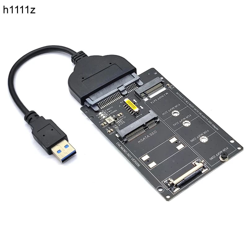 Adattatore SSD M2 SSD Adattatore da mSATA a USB Da M.2 a USB mSATA Convertitore da SSD a USB3.0 M.2 USB Riser M2 NGFF mSATA per notebook portatile