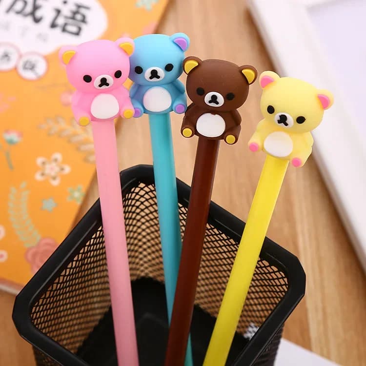 Rilakkuma Penne Gel Relax Bear Bambini Penna carina Studente Scuola Kawaii Cancelleria Forniture per scrittura Accessori per ufficio Regalo per bambini