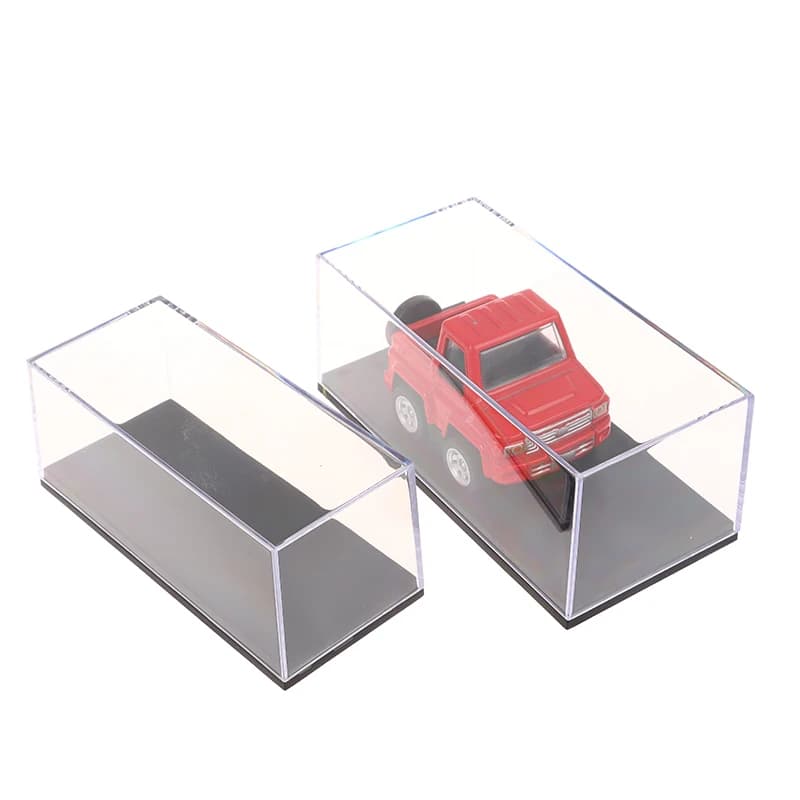 NEW! Exhibitor for Models Auto in Three Measurements 1:64, Transparent Acrylic Protective Box, Hard Dust Cover, Storage Container