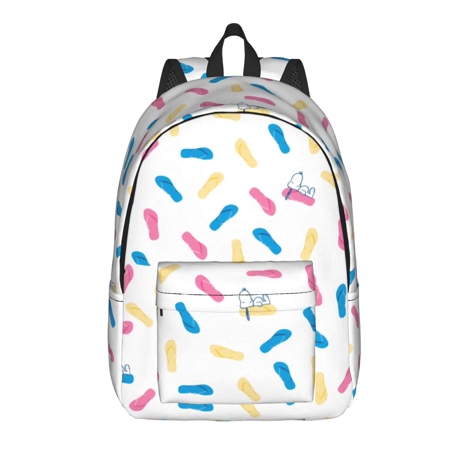 Zaino con cartoni animati S-Dog-Snoopies per uomo e donna, borsa a tracolla da lavoro per studenti, borsa a tracolla da college con tasca