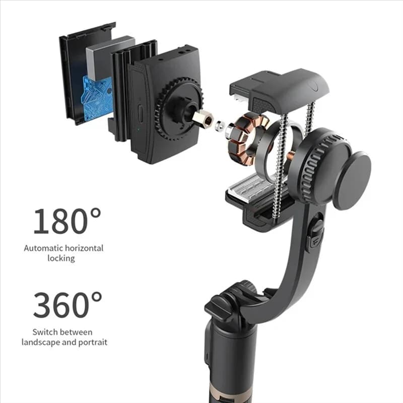 A25P Stabilizzatore cardanico portatile Selfie Stick Azione smartphone Treppiede Bluetooth Kameralar