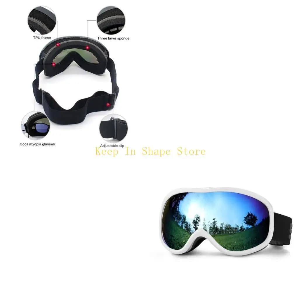 U1JC Snowboard Goggles Double Layers Goggles Ski-Protection-Outdoor Sport Googles