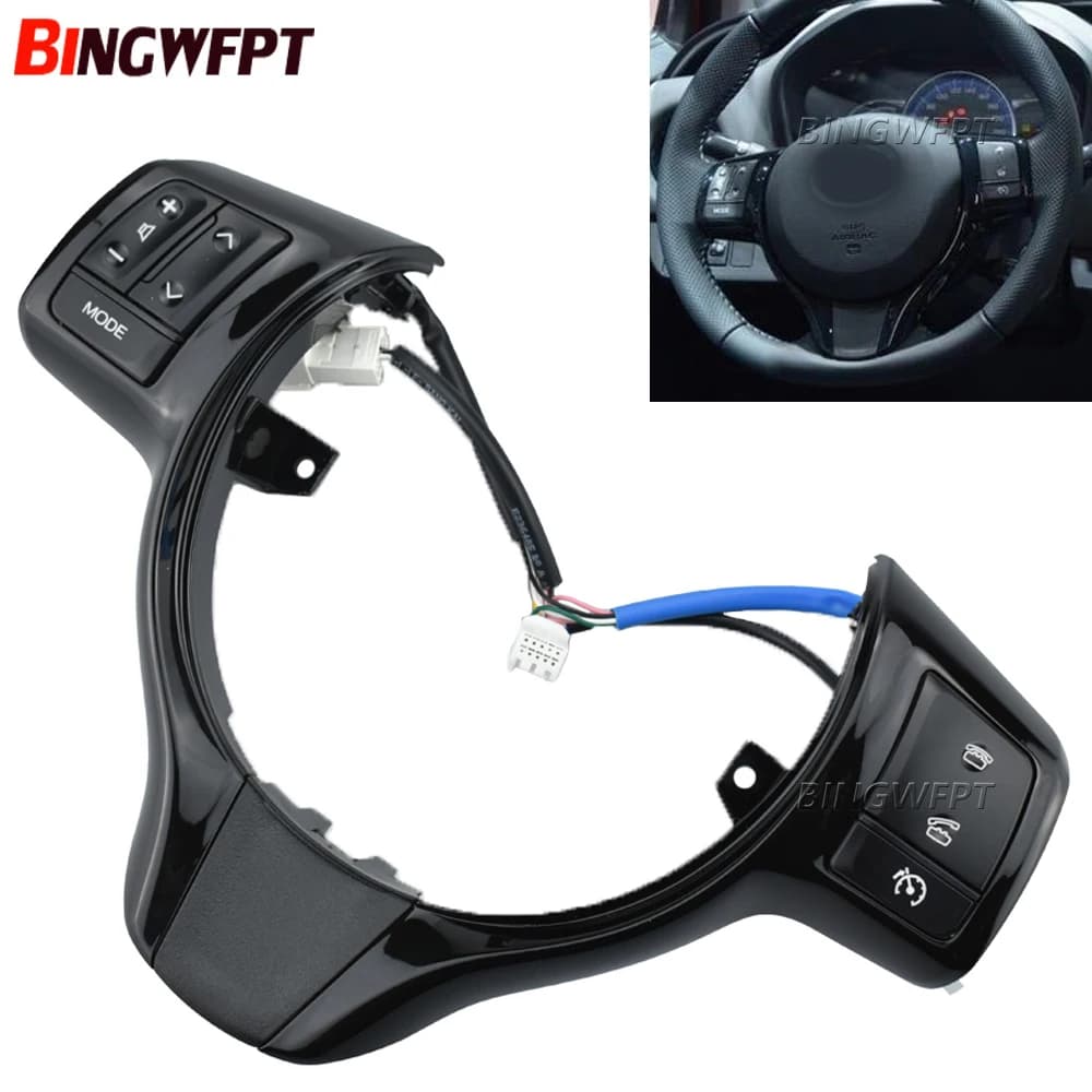 Interruttore al volante per Toyota Yaris 2012-2018 Verso-S VitZ 2012-2014 Pulsanti volume di controllo del telefono
