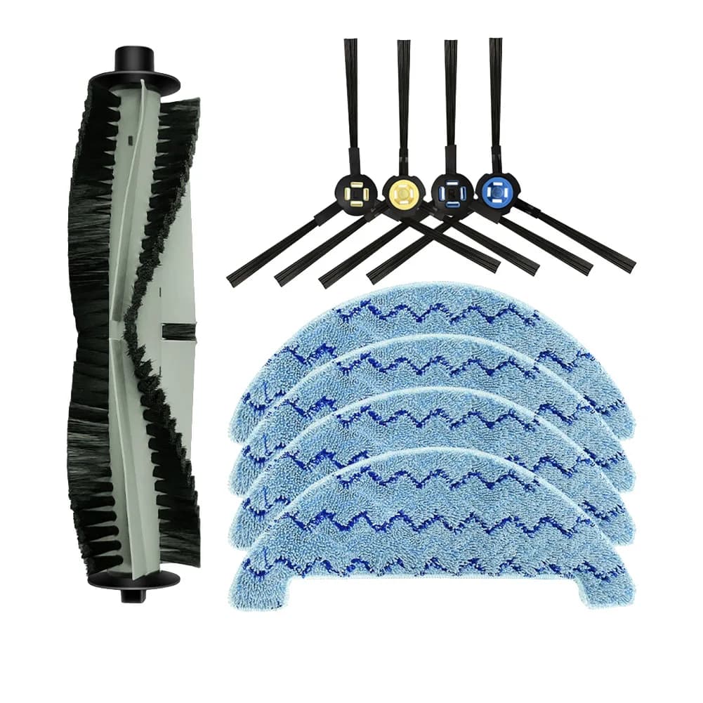 ABGP-Per ILIFE L100 / ILIFE A10S Robot Aspirapolvere Kit di Pezzi di Ricambio Spazzola Principale Spazzola Laterale Mop Panni Rag