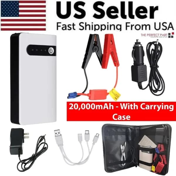 Avviatore d'Emergenza per Auto 20000mAh, Power Bank, Caricabatterie Portatile