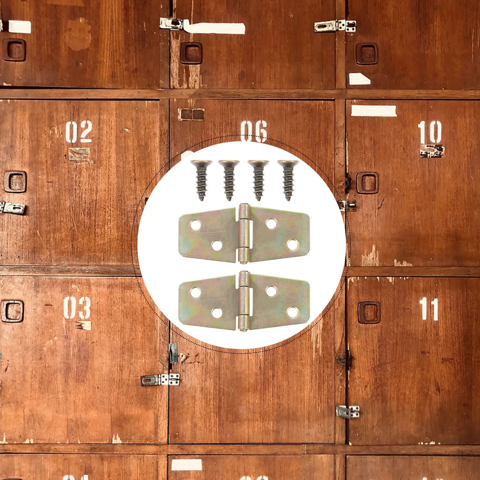 10 Set Cerniere a Scatola in Ferro Piccole e Resistenti per Installazione Rapida, Ideali per Scatole Regalo in Legno, Lavette da Disegno, Custodie e Imballaggi - Ferramenta