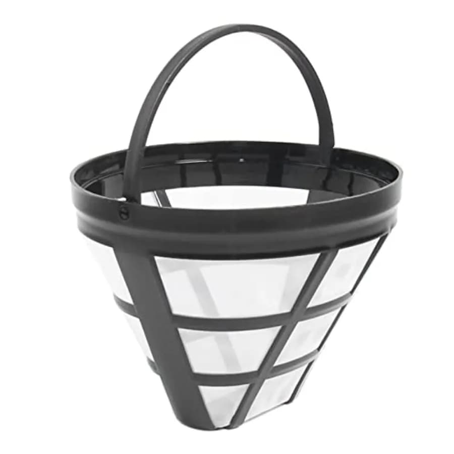 4-Pack No.4 Cone Reusable Replacement Coffee Maker Basket Filter Compatible with Cuisinart, Ninja Coffee Bar Brewer Filters, Fi