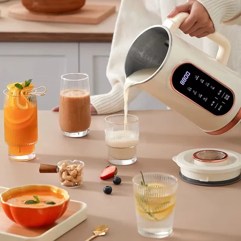 1500ml Soy Milk Maker Machine for breaking walls 10 leaves Blade Soy Milk Machine Electric Squeezer Mixer Breakfast Machine