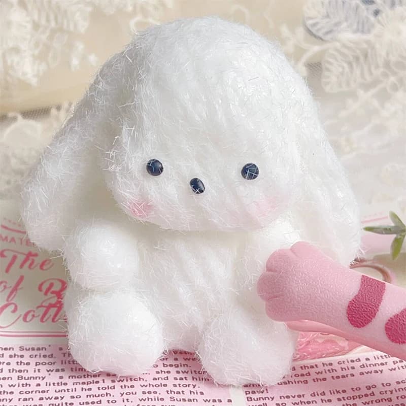 1 pz 8 cm kawaii giocattolo carino peluche coniglietto agitarsi giocattoli sollievo dallo stress spremere irritabilità giocattoli punta delle dita giocattoli per bambini adulti regali
