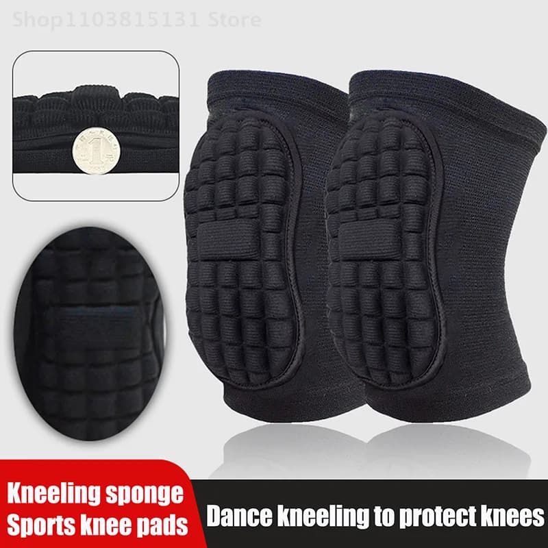 Ginocchiere protettive in spugna da 1 paio per pallavolo, ginocchiera di supporto per ginocchio morbida e traspirante per donna uomo sport danza calcio