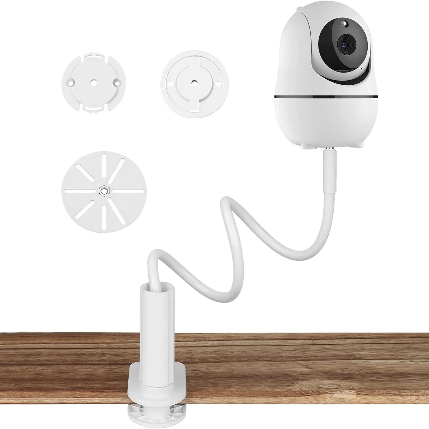 Home Camera Support for Heyhome Xiaomi Tp-Link Tapo Igloo Cam Baby Monitor Clip clamp for Babycam General Swan Neck Support