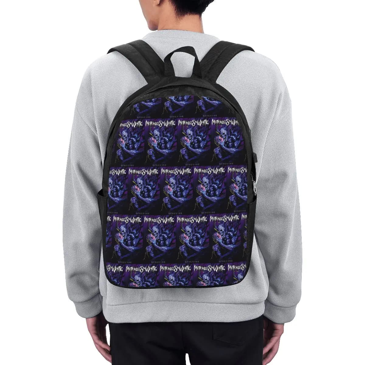 Zaino Motionless In White, borsa da viaggio per notebook, borsa per computer, borsa da scuola per studenti universitari, borse a tracolla per laptop per uomo e donna