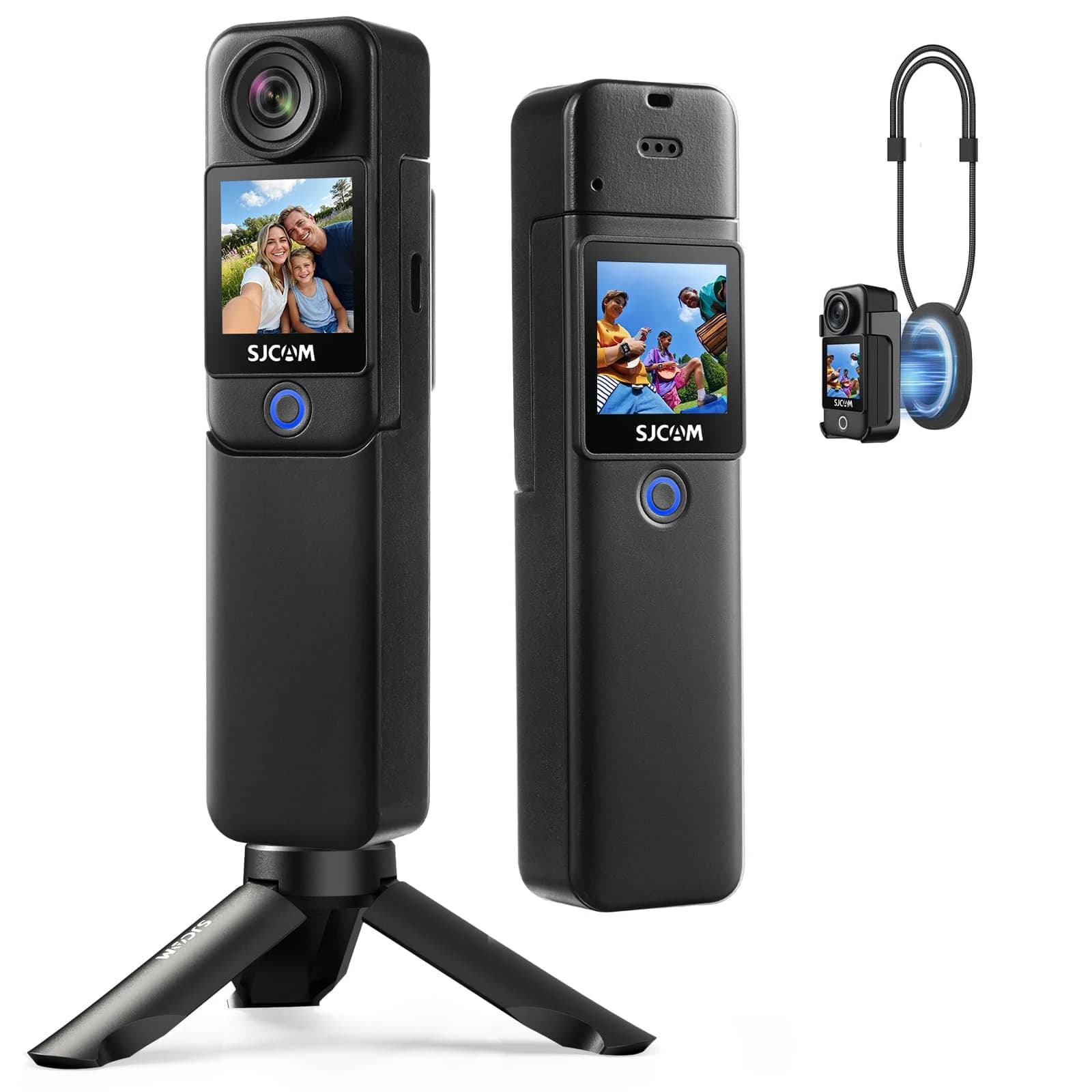 Collana magnetica regalo con fotocamera C300, batteria lunga SJCAM 4K 30FPS Giroscopio a sei assi Anti-shake Sport Cam Facile da trasportare