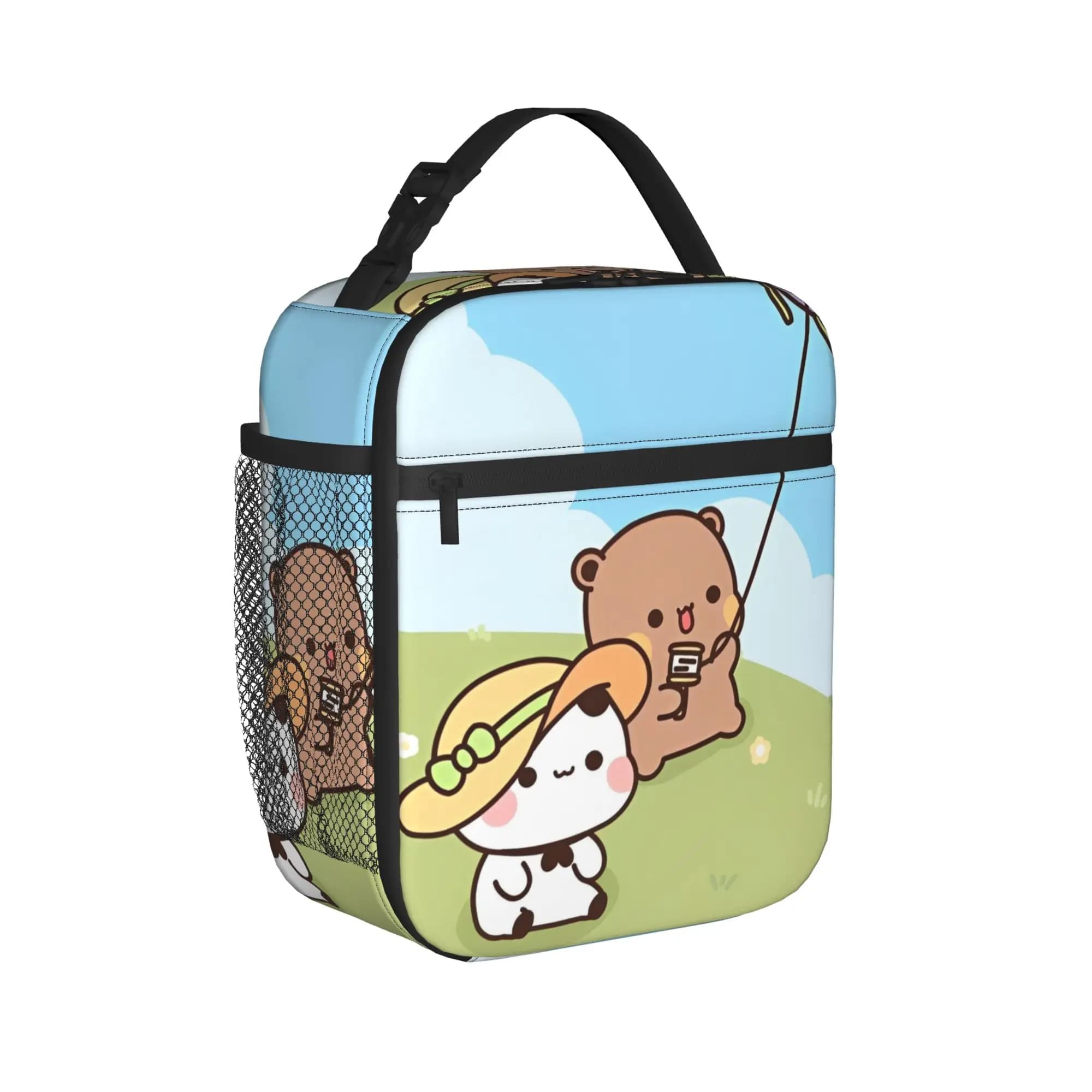 Bear Cartoon Cute Bubu Dudu Thermal Insulated Lunch Bag for Office Portable Food Bag Cooler Thermal Lunch Boxes