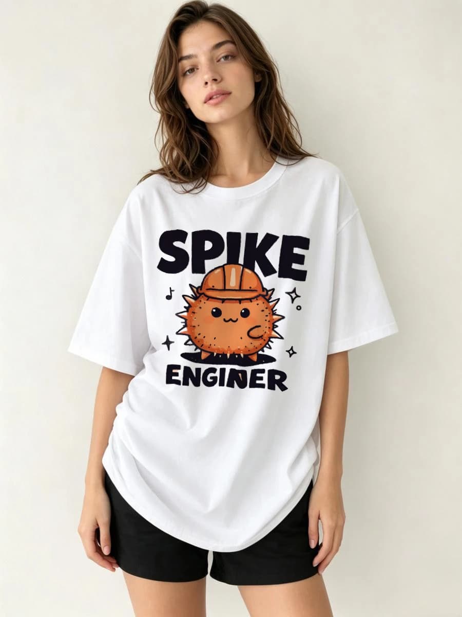 T Shirts Graphic Print Regular Round Neck Art Design Female Cartoon Anime Character Printed Leisure Outwear Personality Popular
